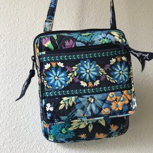 Vera Bradley Mini Hipster Midnight Blues